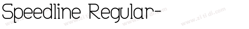 Speedline Regular字体转换